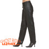 Leather Pants - Women's - Hip Hugger - Straight Legs - C503-DL