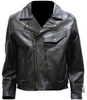 Mens Braided Pistol Pete Premium Leather Motorcycle Jacket - SKU MJ708-DL