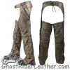 Mens Leather Chaps in Naked Distressed Brown Leather - SKU C334-12-DL