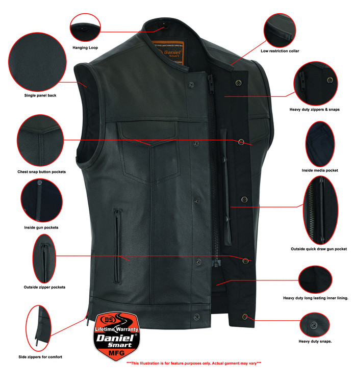 The Intersection of Protection and Style: Why Concealed Carry Leather Motorcycle Vests are a Must-Have