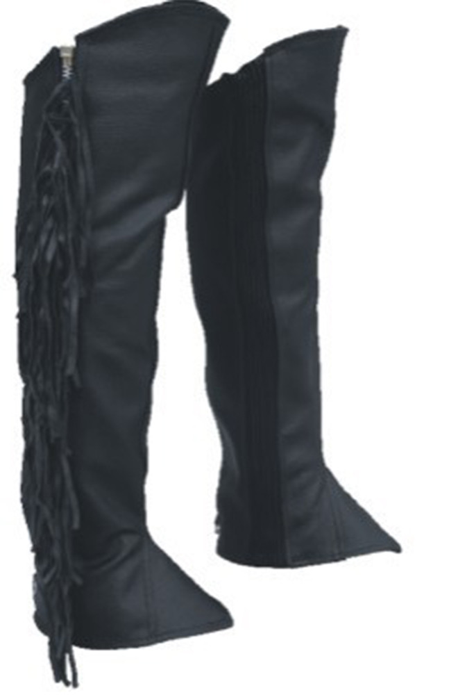 Men's Leather Assless Chaps - Motorcycle Chaps - Biker Chaps