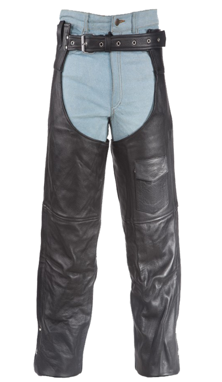 Plain Leather Chaps for Men or Women - GRL-C325-04-DL