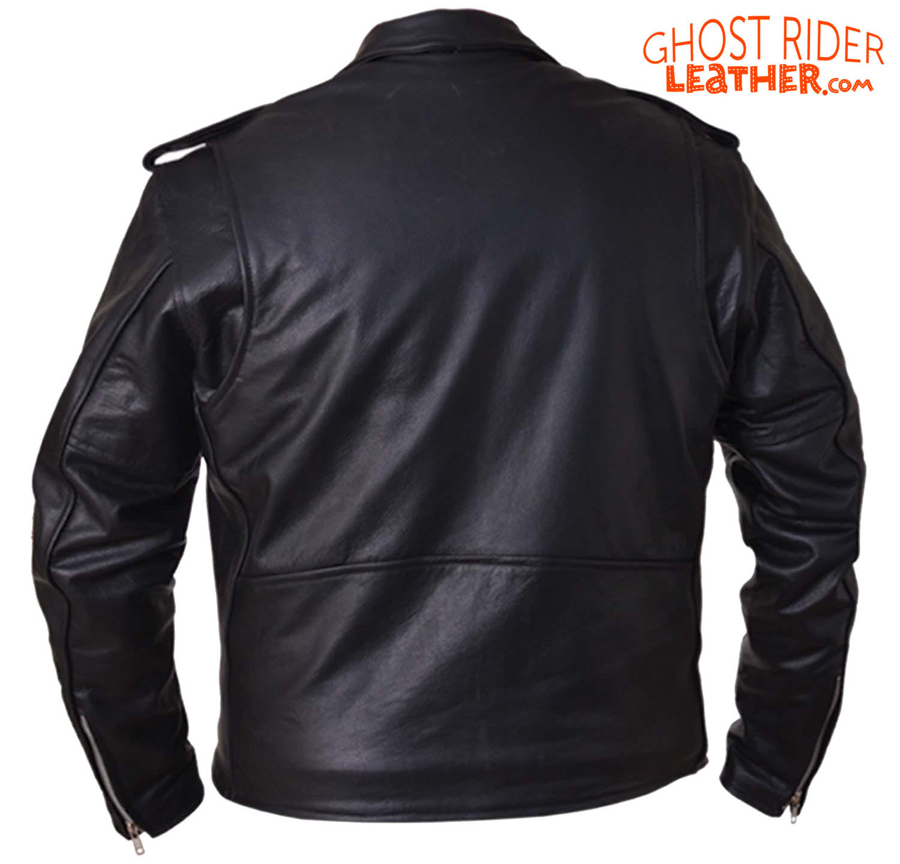 Side lace clearance leather jacket