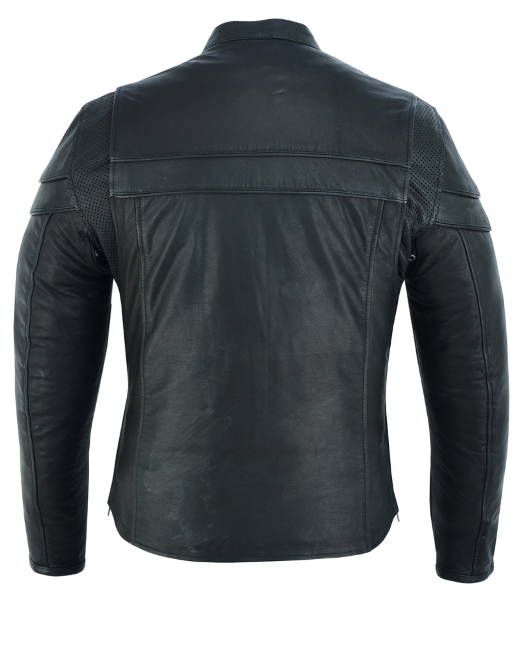 Mens Tall Leather Bomber Jacket with Hood | Limited Edition In Europe