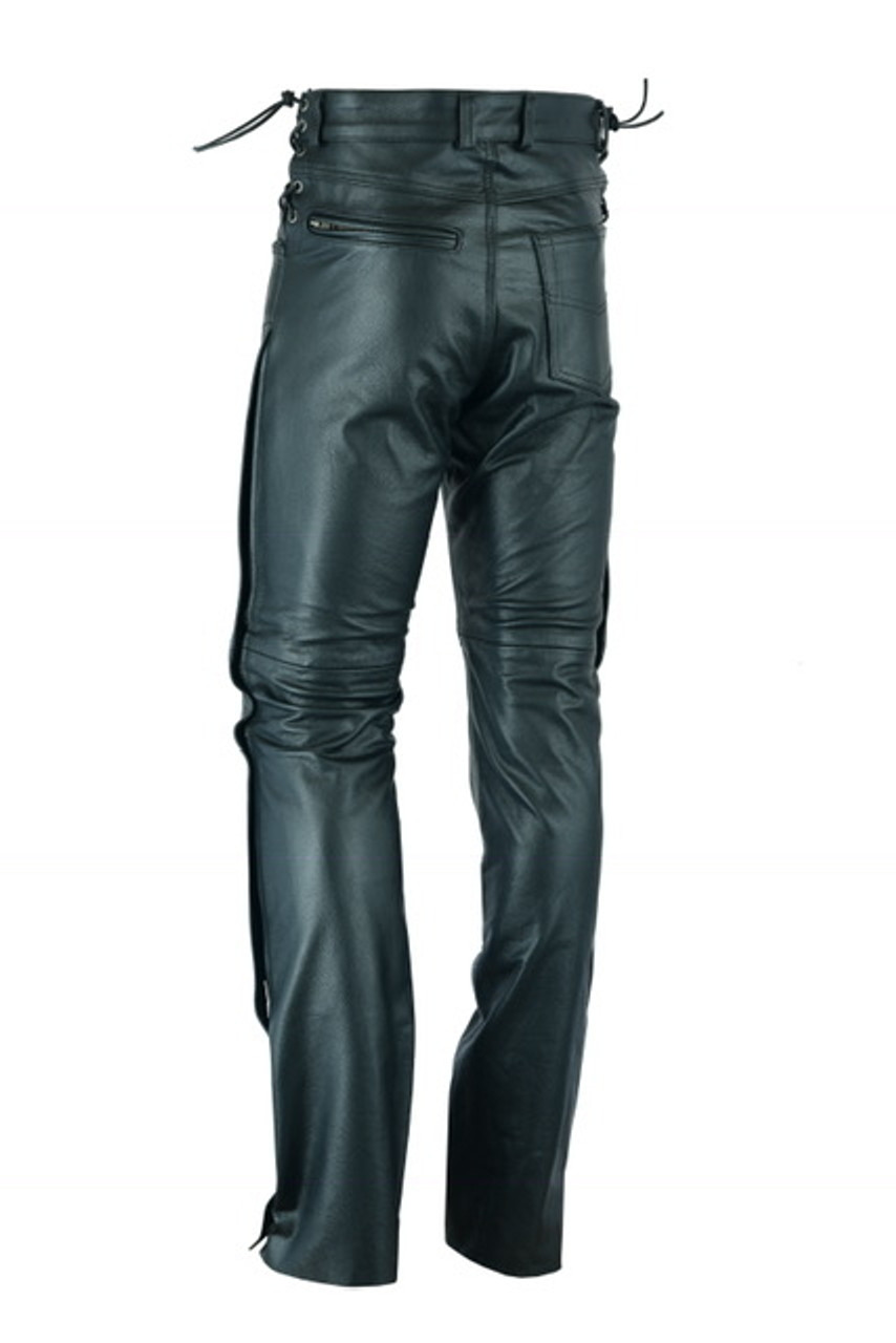 Men Motorcycle Leather Pants Red Lining – LeatherSkinShop - Leather Skin  Shop