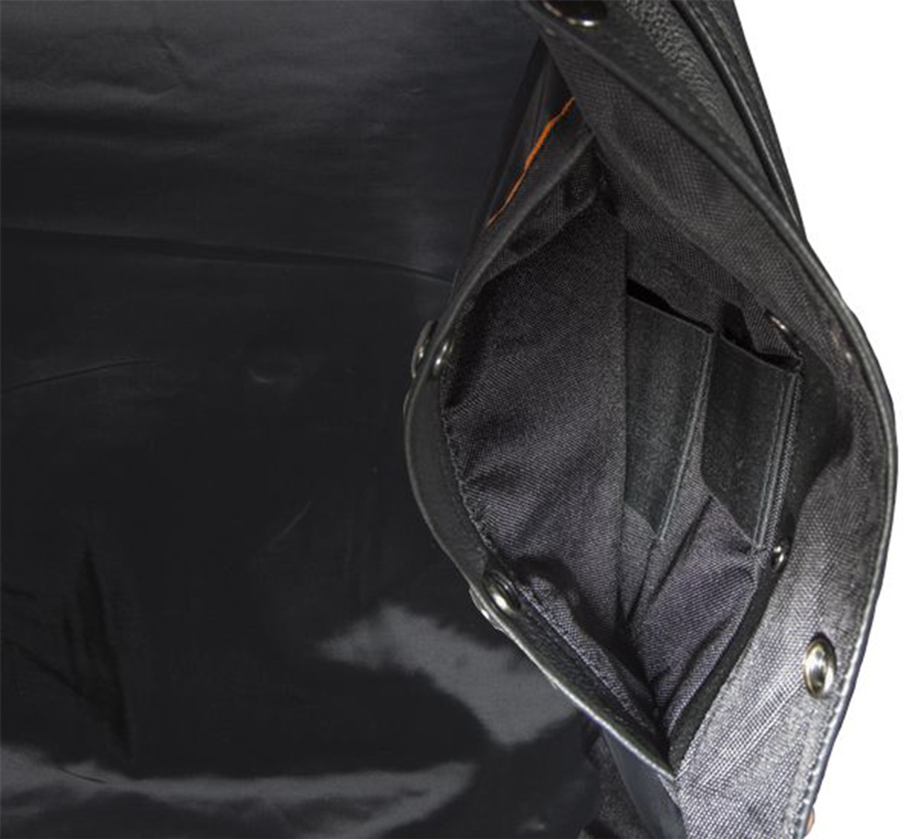 Leather Motorcycle Vest - Men's - Club Style - Gun Pockets - Up To Size 64  - MV8014-11-DL