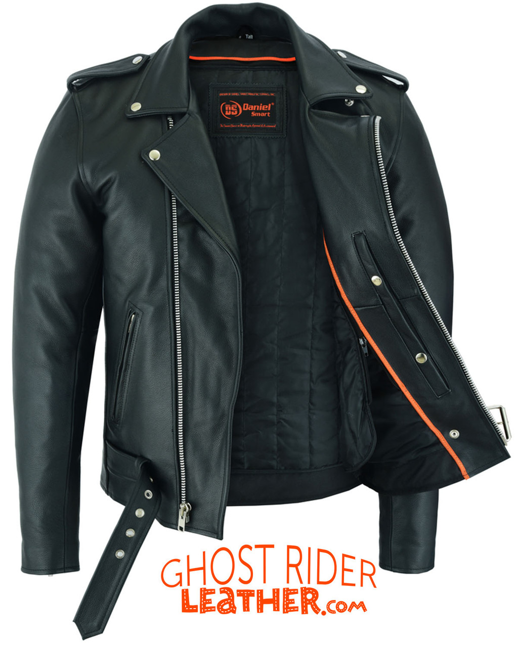 Leather Motorcycle Jacket - Men's 