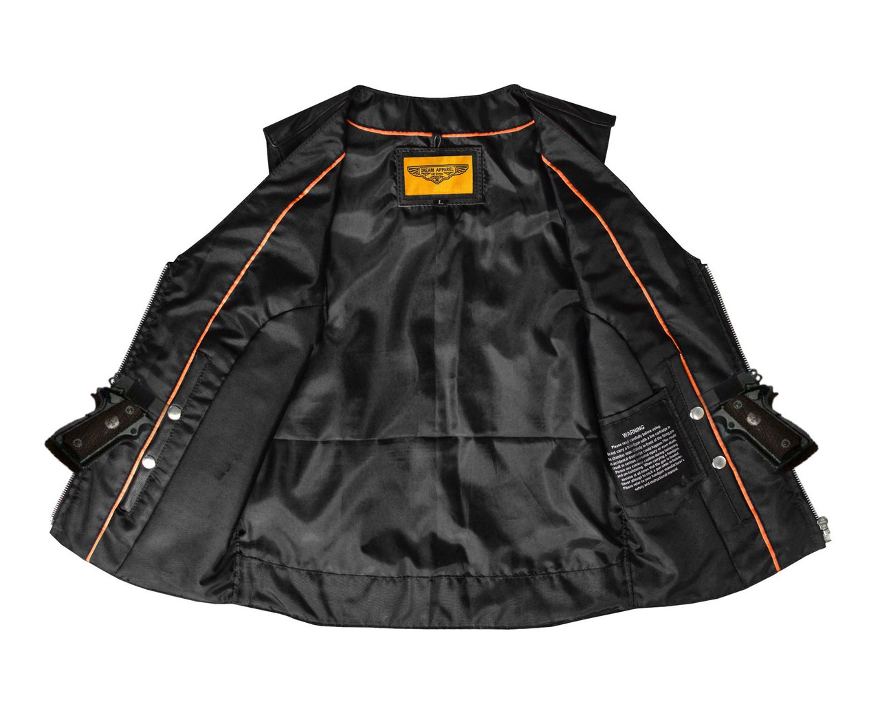 Louis Vuitton Women's Zip Up Gilet Vest Studded Leather Black 197807274