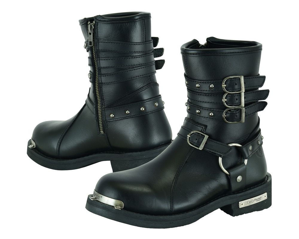 Leather Motorcycle Boots - Women's 