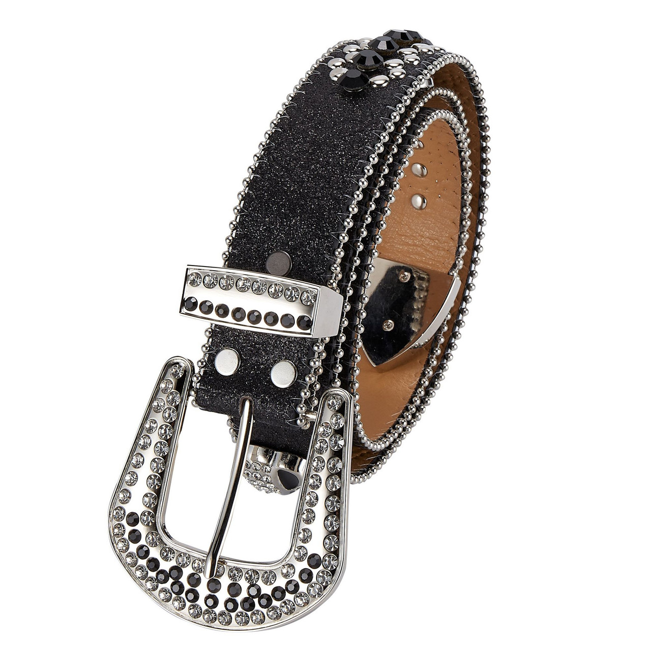 B.B. Simon Belt unisex ! black studded bb Simon belt