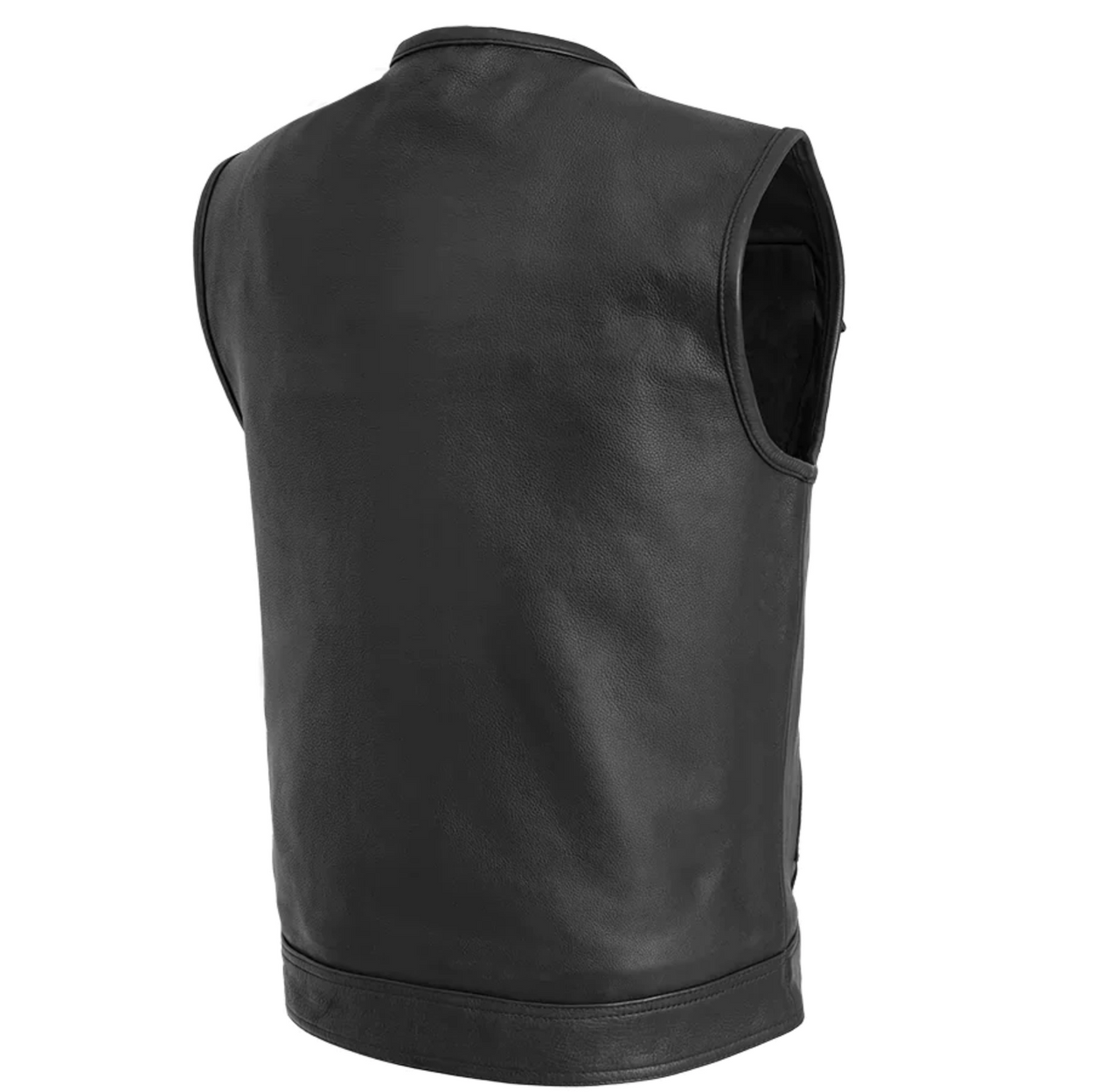 Men's Club Style Leather Vest Custom Hype Beast Max 