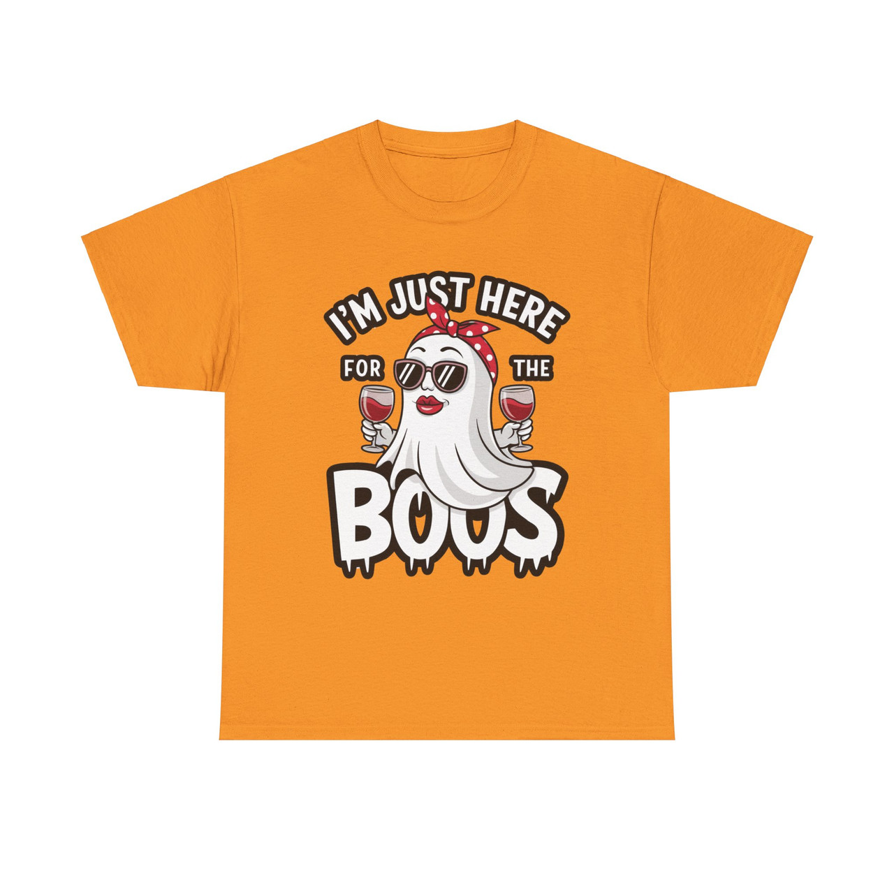 I'm Just Here for the Boos - Halloween Costume - Puns - Booze