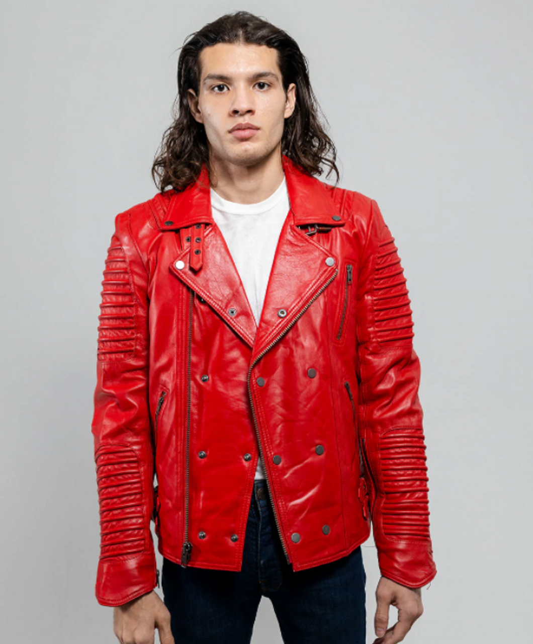 Red Leather jackets for Men
