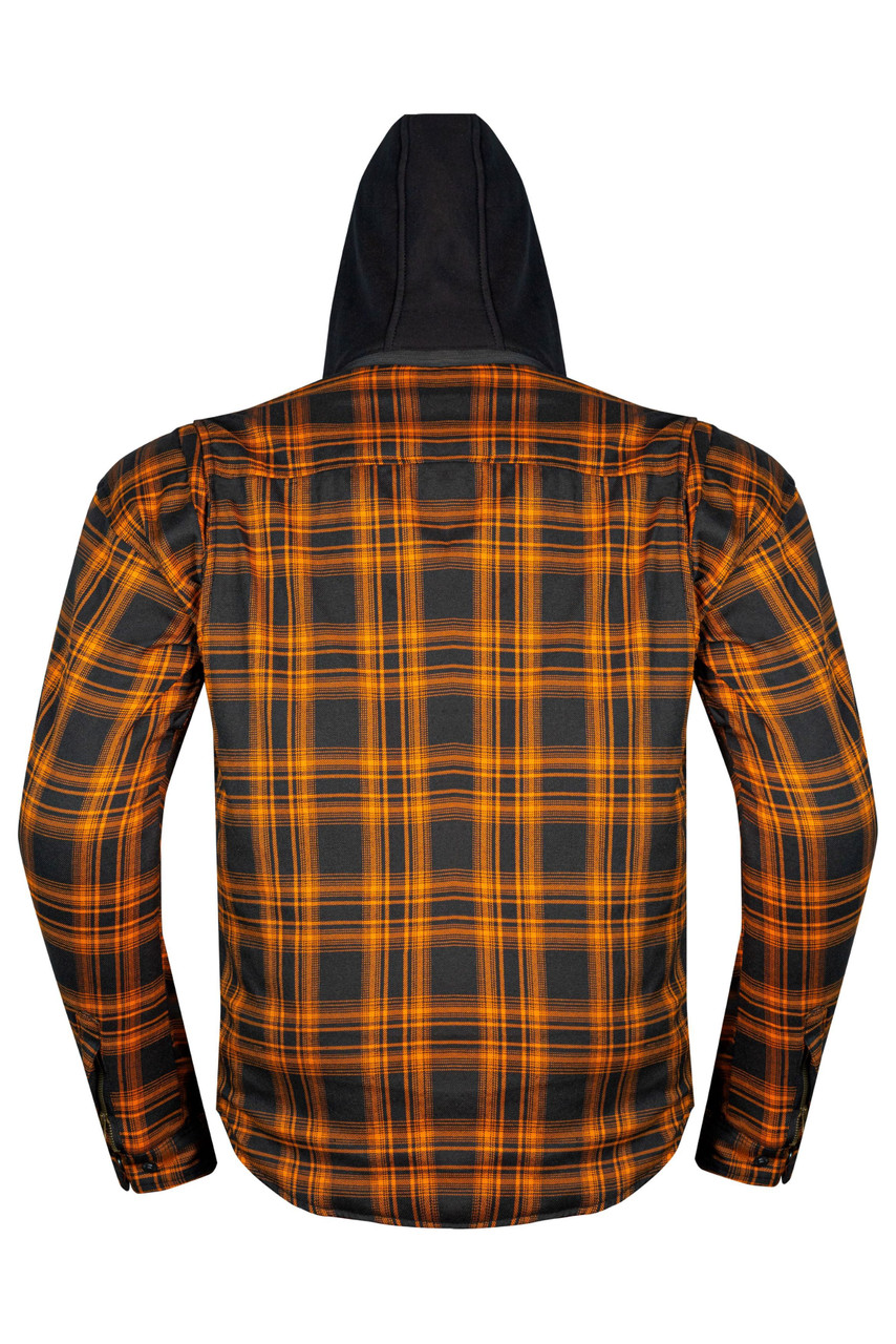 Motorcycle Flannel Shirt Jacket CE Armored Riding Shirt Aramid