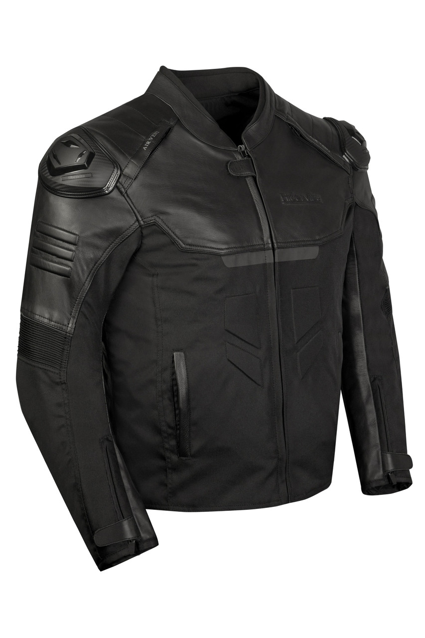 Motorcycle Racer Jacket - Men's - Textile with Reflectors - T