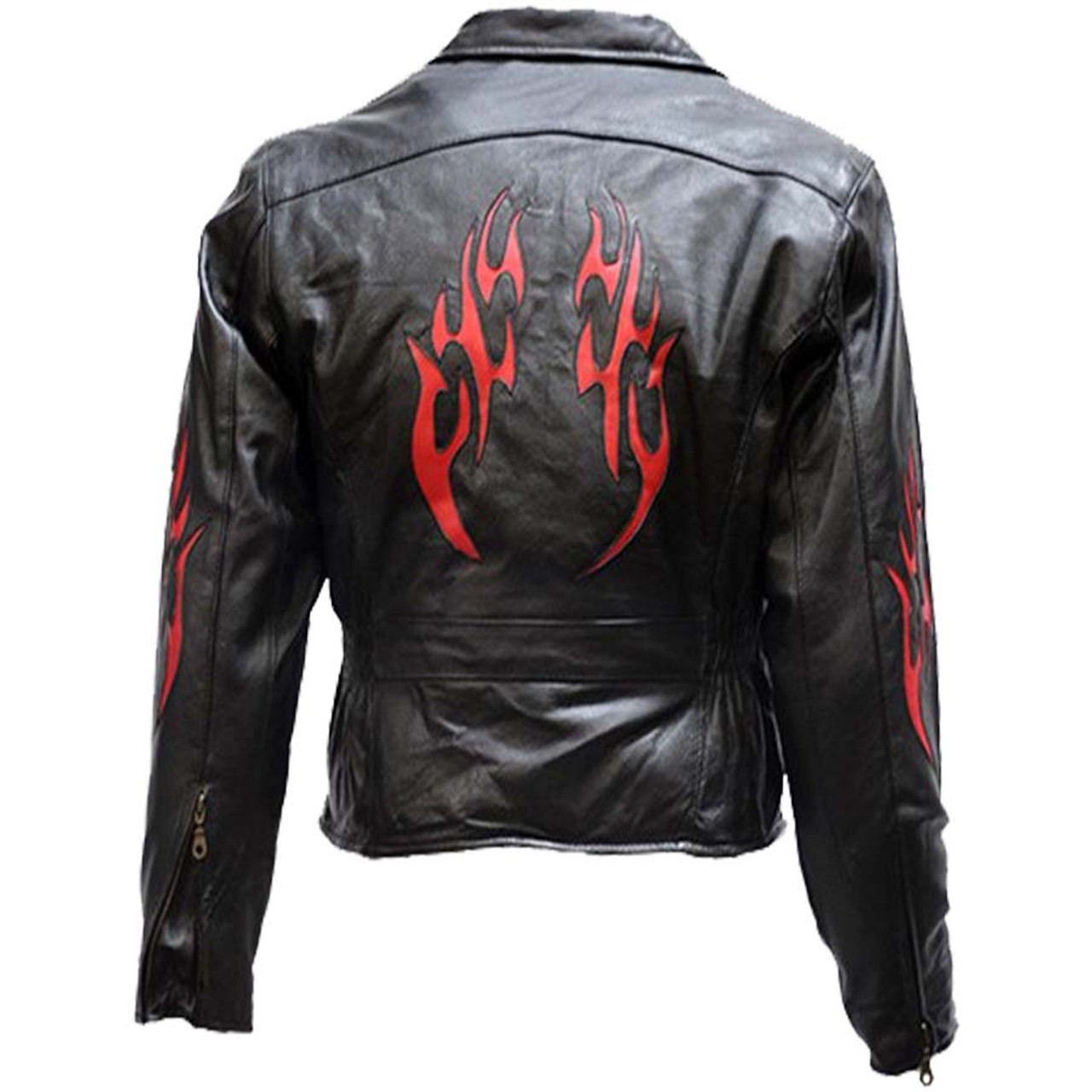 Red Leather Jacket - Luca Designs