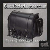 Motorcycle Sissy Bar Bag - Fringe - Braid - Biker Gear Storage - SB73-DL