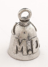 MD - Doctor - Pewter - Motorcycle Guardian Bell® - Made In USA - SKU GB-MD-DS