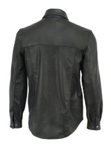Leather Shirt - Men's - Concealed Carry Pockets - Up To Size 9XL - DS770-DS
