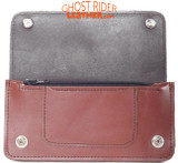 Leather Chain Wallet - Premium - Brown - Biker - AC51-BROWN-DL