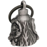 Motorcycle Ride Bell - 3D - Heart With Rose - Spirit Bell - Gremlin - DBL12-L-DL