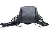 Leather Bag - Folding Pouch - Belt Bag - Fringe and Braid - Motorcycle - AC1005-DL