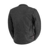 Leather Motorcycle Jacket - Men's - Black - Indy - FIM278CDL-FM