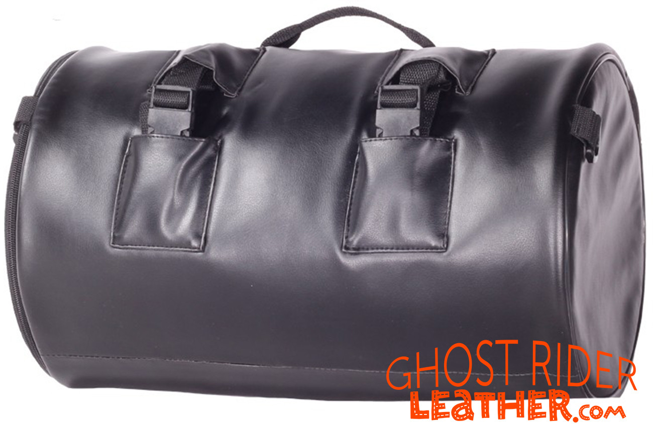 Sissy Bar Bag Motorcycle Round Duffle Gear Bags SB4DL