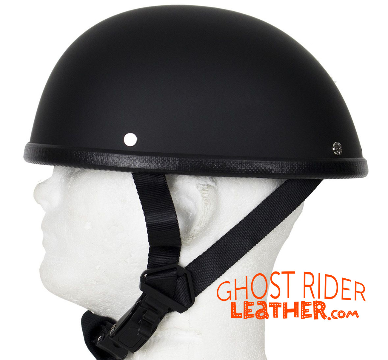 Novelty Motorcycle Helmet Flat Black Baseball Cap Style H51211DL