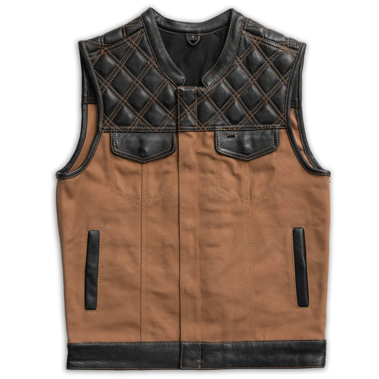 Big and Tall Leather Vests For Men Motorcycle Vests 12XL 11XL 10XL