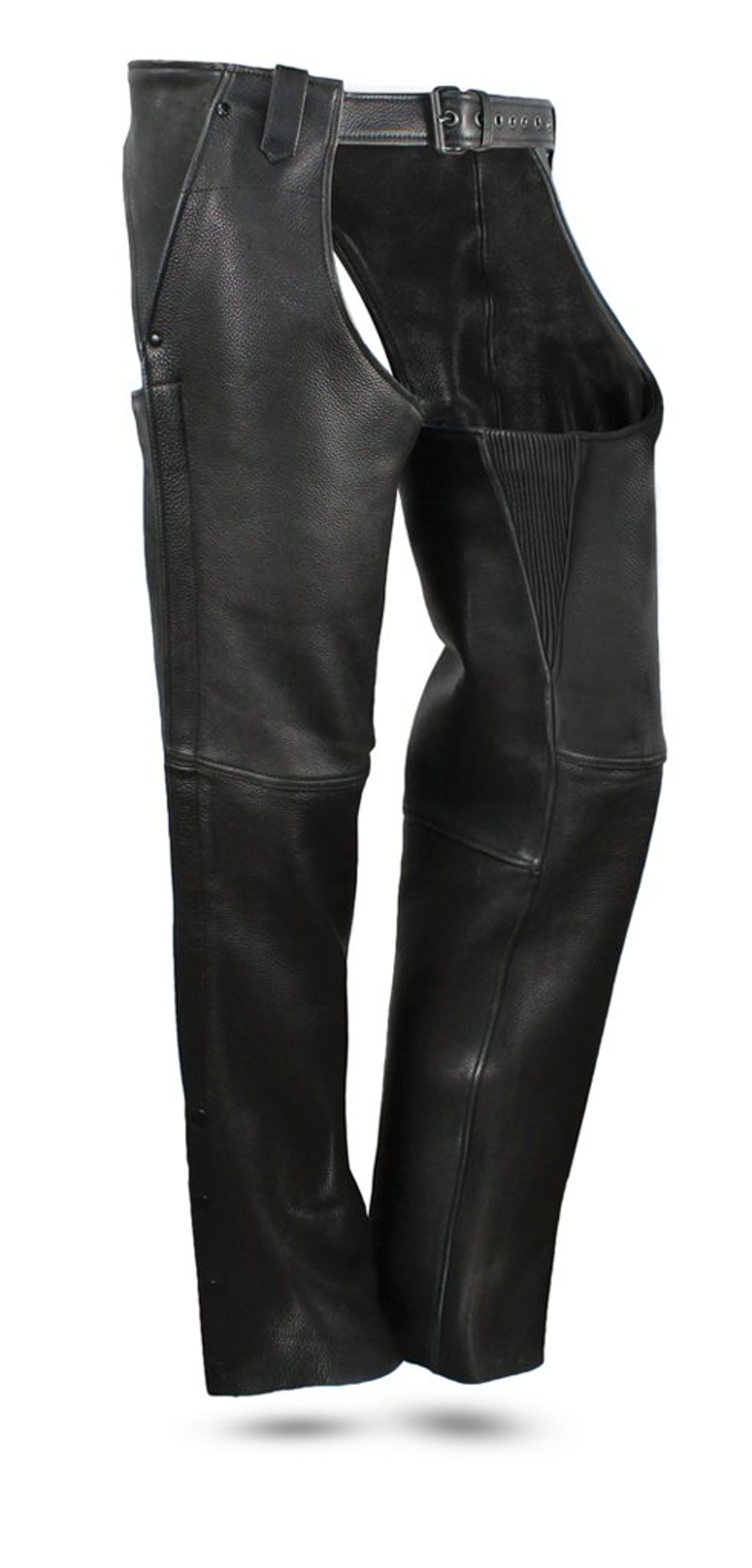 Bully Men's or Women's Premium Platinum Leather Motorcycle Chaps - SKU ...