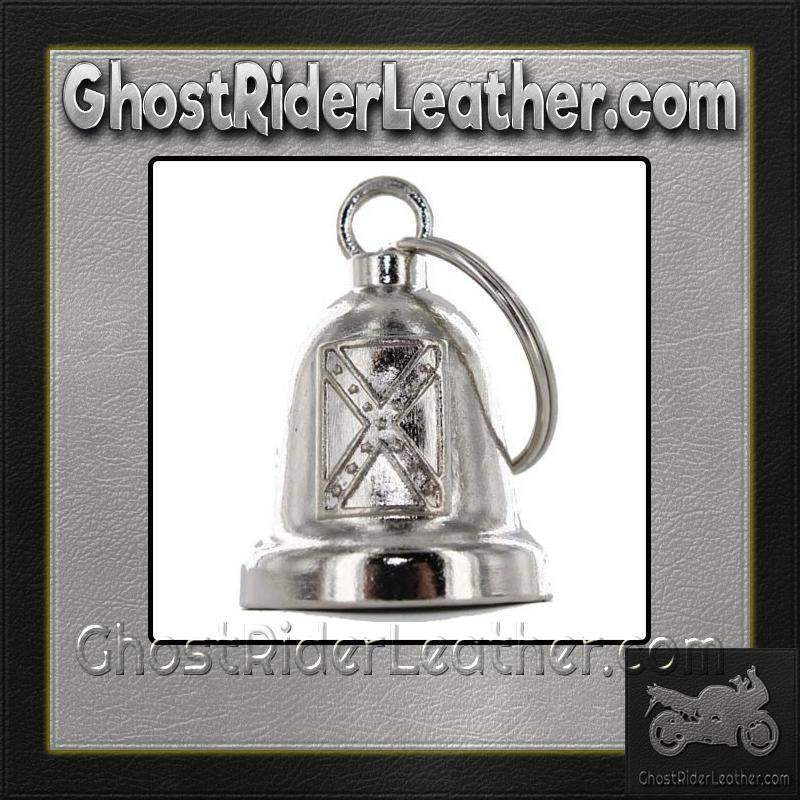 Biker Grandpa Guardian Bell With Gift Box – Motorcycle Spirit Bell For Good Luck, Pewter Finish