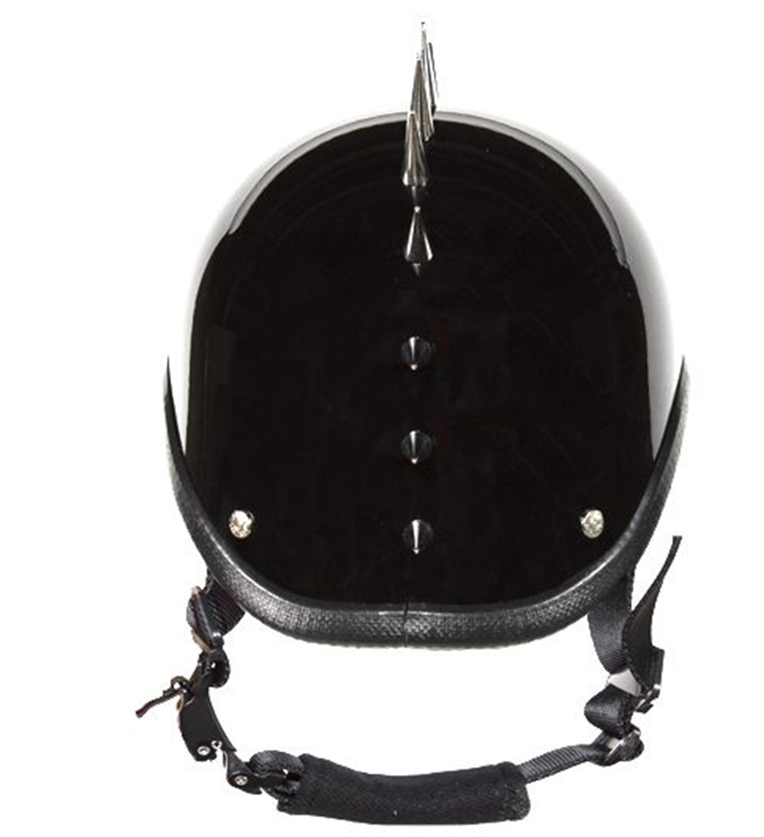 Novelty Motorcycle Helmet - Gloss or Flat Black - Spiked Gladiator