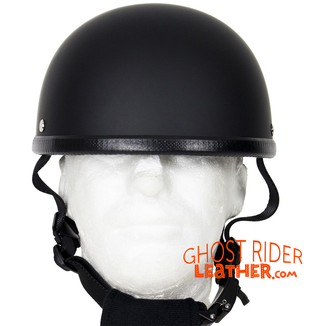 Novelty Motorcycle Helmet Flat Black Baseball Cap Style H51211DL