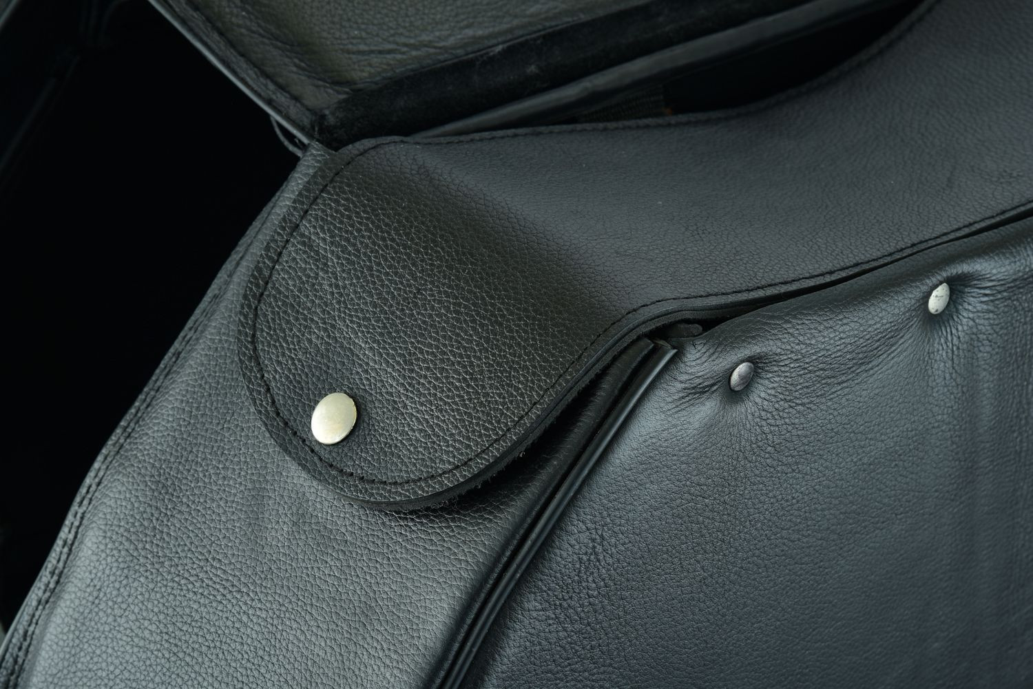 Saddlebags Leather Flame Gun Holster Motorcycle SDFLAME