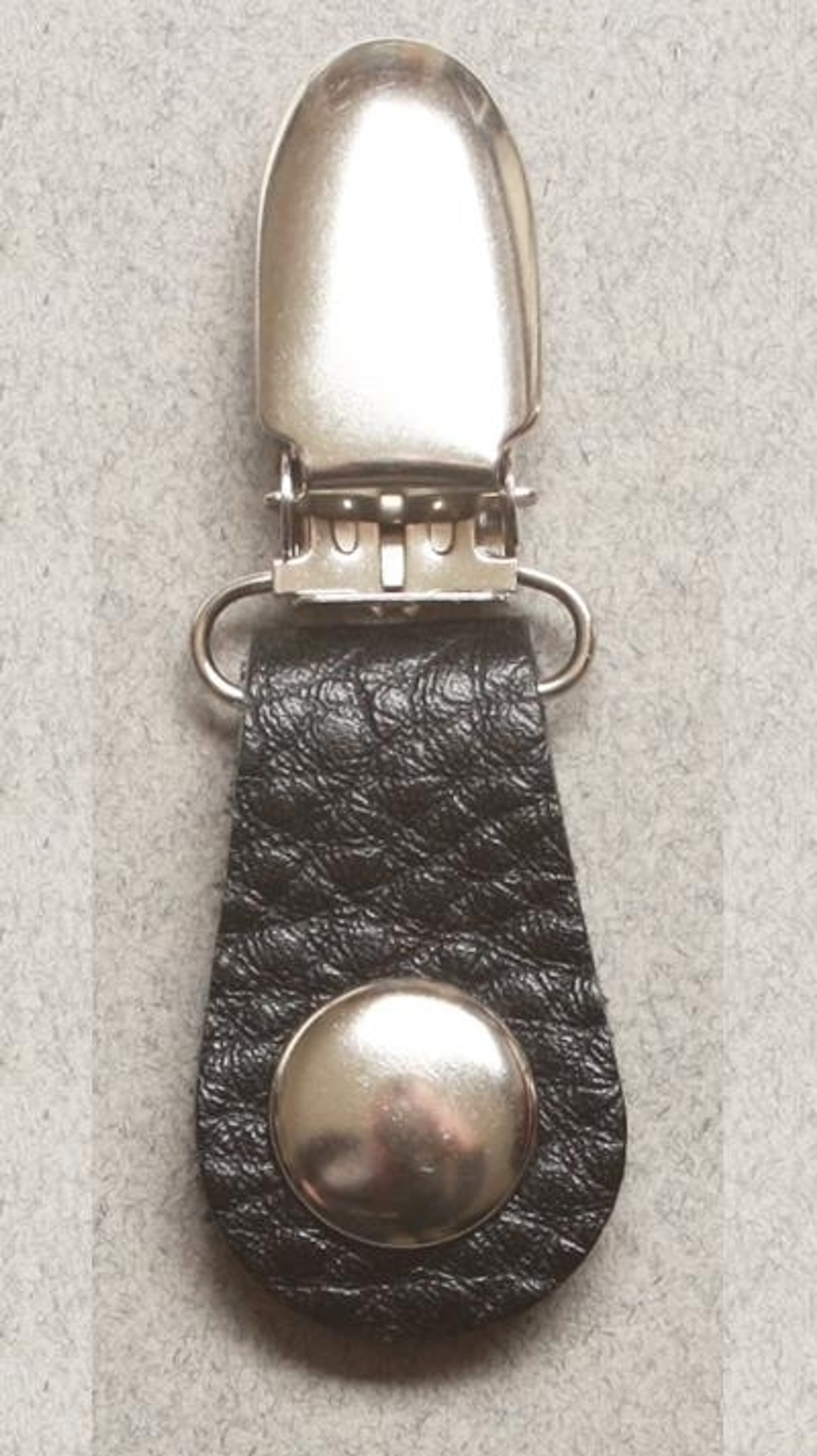 Pair of Biker Boot Clips Eagle Black and Silver Motorcycle J122