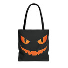 Scary Halloween Costume Jack-O-Lantern - Orange Glowing Eyes Mouth - Tote Bag