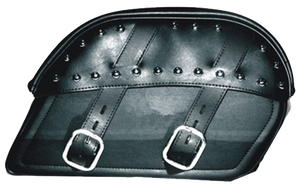 Saddlebags - PVC - Curved Top - Studs - Motorcycle - SD4083-PV-DL