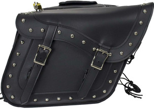 Saddlebags - PVC - Studs - Gun Pockets - Zip Off - SD4090-PV-DL