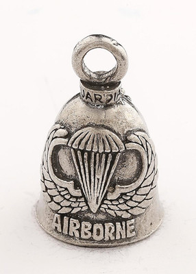 Airborne - Pewter - Motorcycle Guardian Bell - Made In USA - SKU GB-AIRBORNE-DS