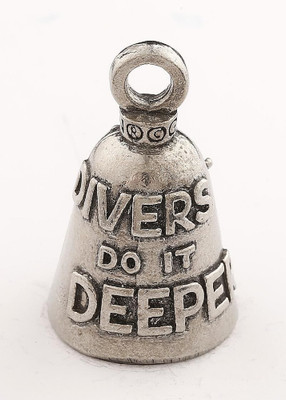 Scuba Diver - Pewter - Motorcycle Guardian Bell® - Made In USA - SKU GB-SCUBA-DIVER-DS