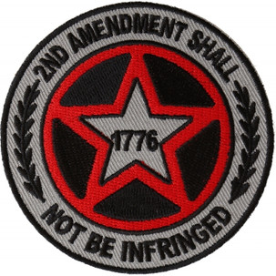 2nd Amendment Shall Not Be Infringed Star Patch - Vest Patch - P6570-DS