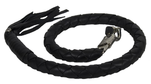 3 Inch Fat - Get Back Whip - Black Leather - 42 Inches - SKU GBW1-11-T2-DL