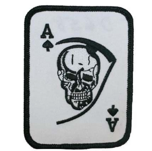 Vest Patches - You Get Two - Ace of Spades Skull - PAT-D658-X2-DL