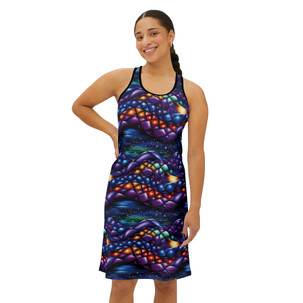 Diamond Abstract - Multi Colors - Women's Racerback Dress (AOP)