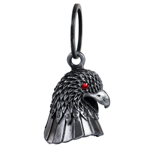 Motorcycle Ride Bell - 3D - Eagle's Head with Red Eyes- Spirit Bell - Gremlin - DBL79-L-DL