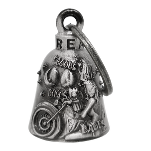 Motorcycle Ride Bell - 3D - 4 B's - Bikes Boobs Babes Beer - Spirit Bell - Gremlin - DBL70-11-DL