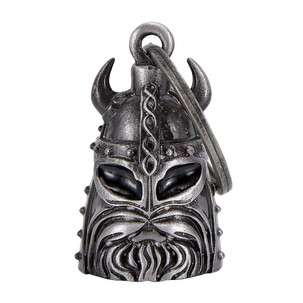 Motorcycle Ride Bell - 3D - Viking With Beard - Spirit Bell - Gremlin - DBL75-11-DL