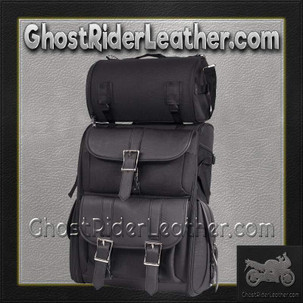 Big PVC Motorcycle Sissy Bar Bag - SKU GRL-SB11-NO-STUD-DL