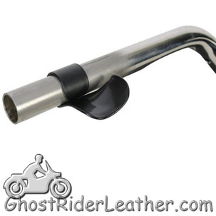 Black Plastic Motorcycle Handlebar Wrist Rests - You Get Two - GRL-AC150-DL